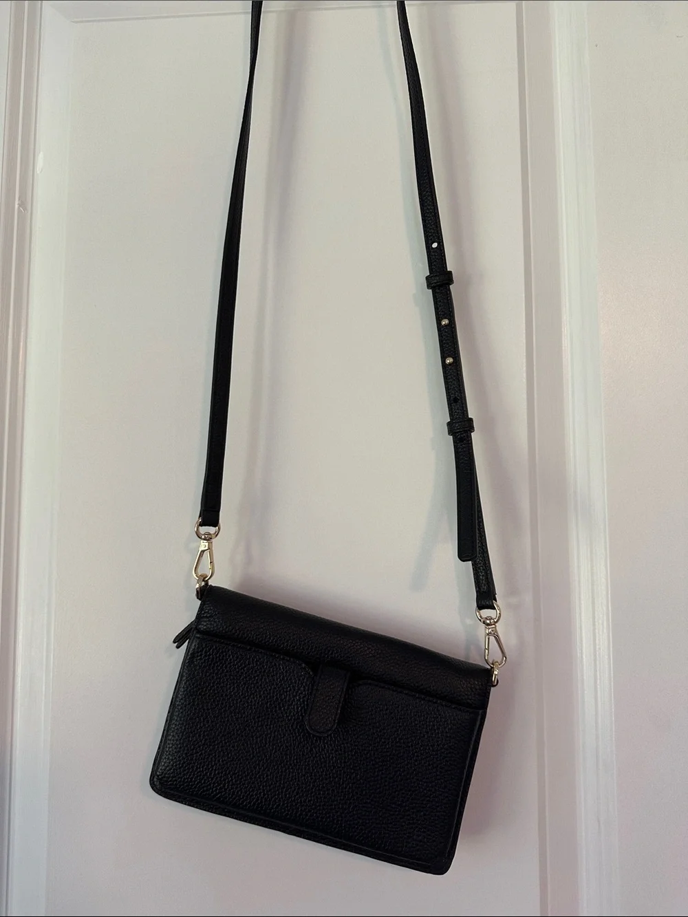 Michael Kors Black Pebbled Leather Crossbody